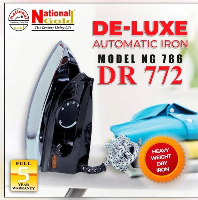 Lightweight Iron - Dry Iron - 1000 Watts 3LBS Premium Quality